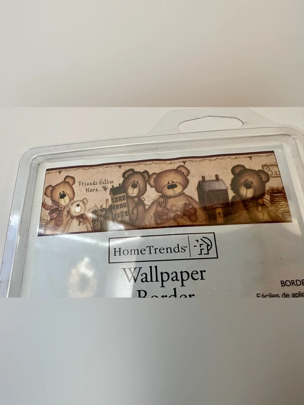 HomeTrends Country Bear Wallpaper Border “Friends Gather Here”
